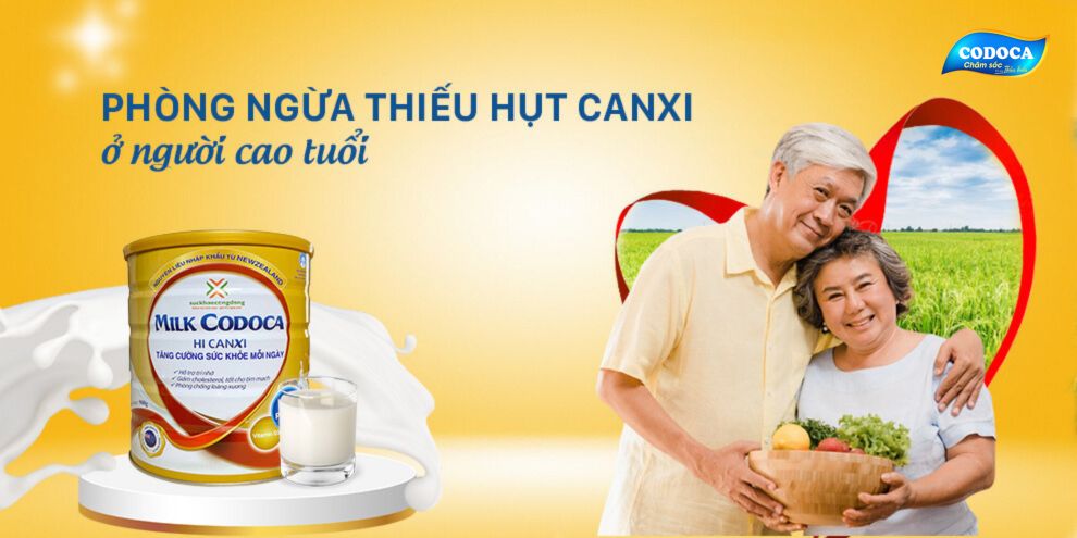 Milk Codoca Hi Canxi bổ sung canxi giúp phòng ngừa loãng xương
